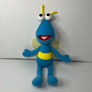 Vintage 1990's Applause Jim Henson Blue Twiddlebug Stuffed Animal/Plush 13"